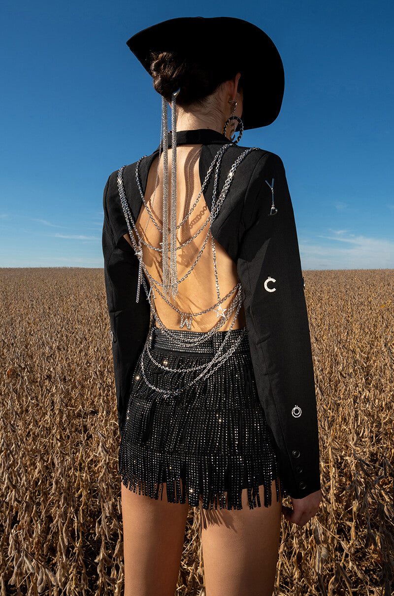 I PUT A SPELL ON YOU OPEN BACK CHARM BLAZER