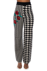 I WISH YOU ROSES STRAIGHT LEG KNIT PANT