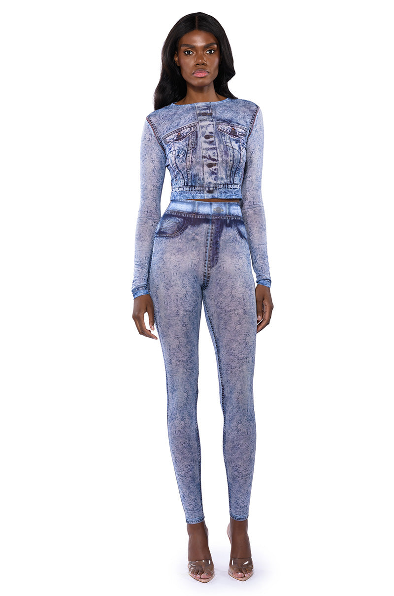 IF YOU ONLY KNEW MESH LONG SLEEVE TOP