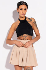 STAY IN YOUR LANE MOCK NECK CROP TOP
