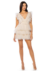 IN THE GARDEN TULLE MINI DRESS