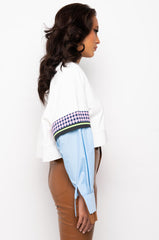 IN THE MOMENT CROPPED T SHIRT