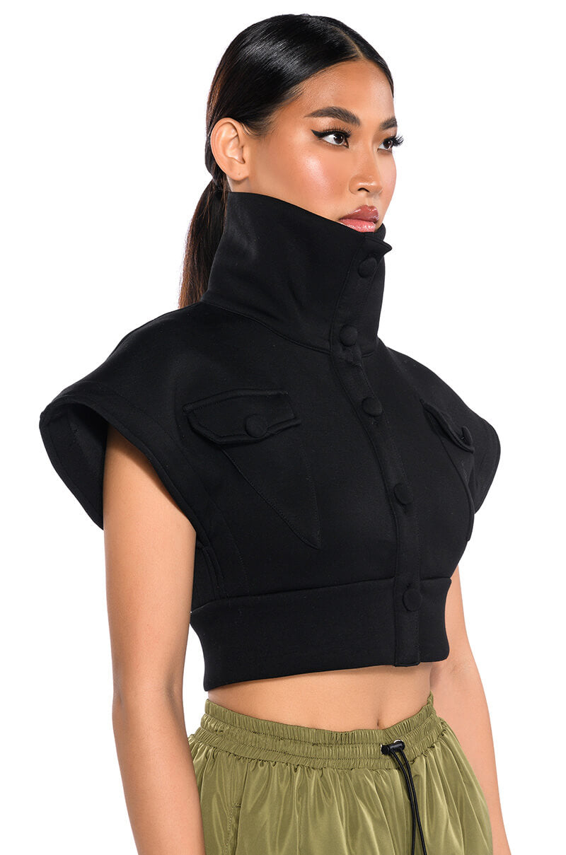 IN THE MOOD SCUBA HIGH COLLAR VEST