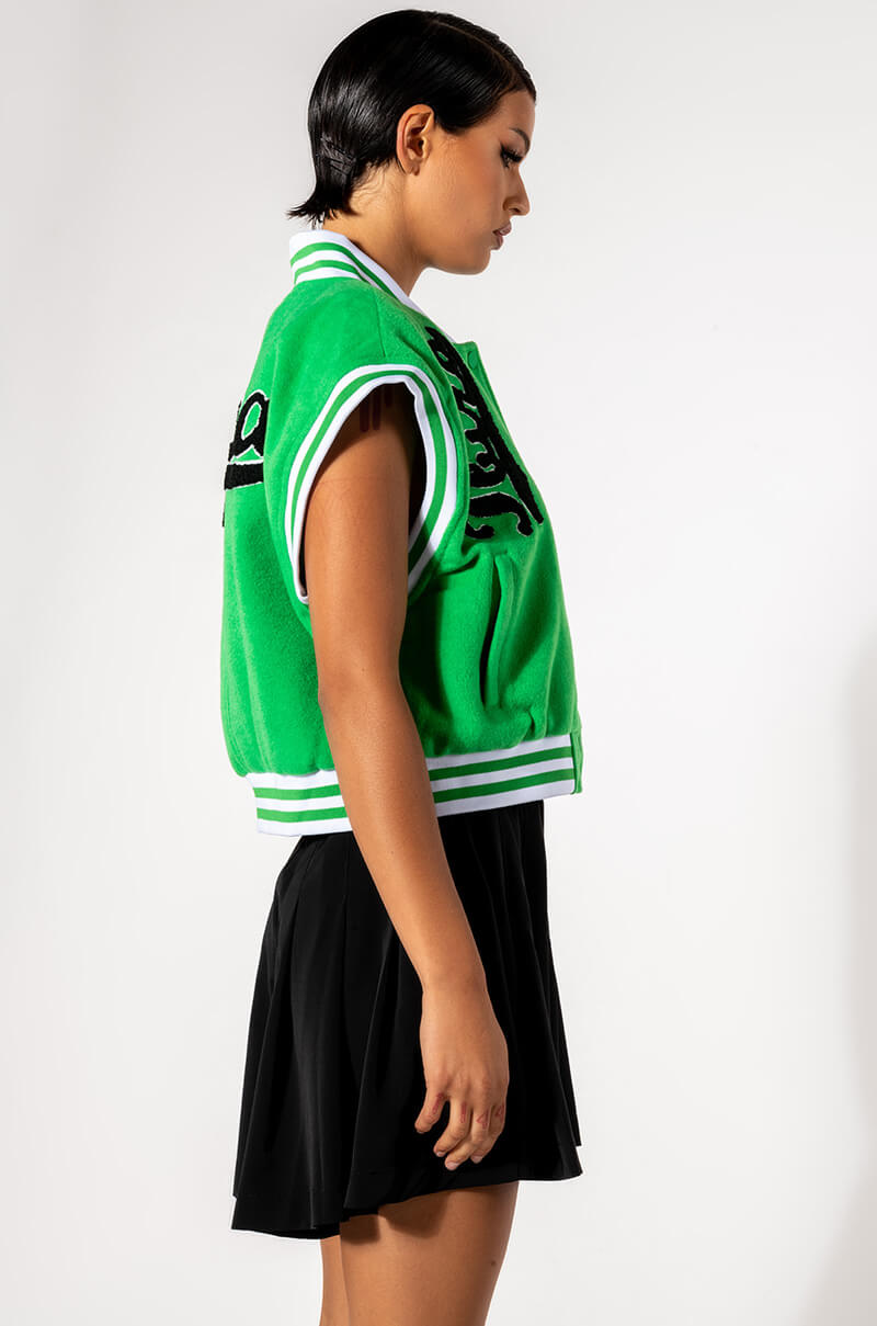 BOSTON GREEN VARSITY VEST