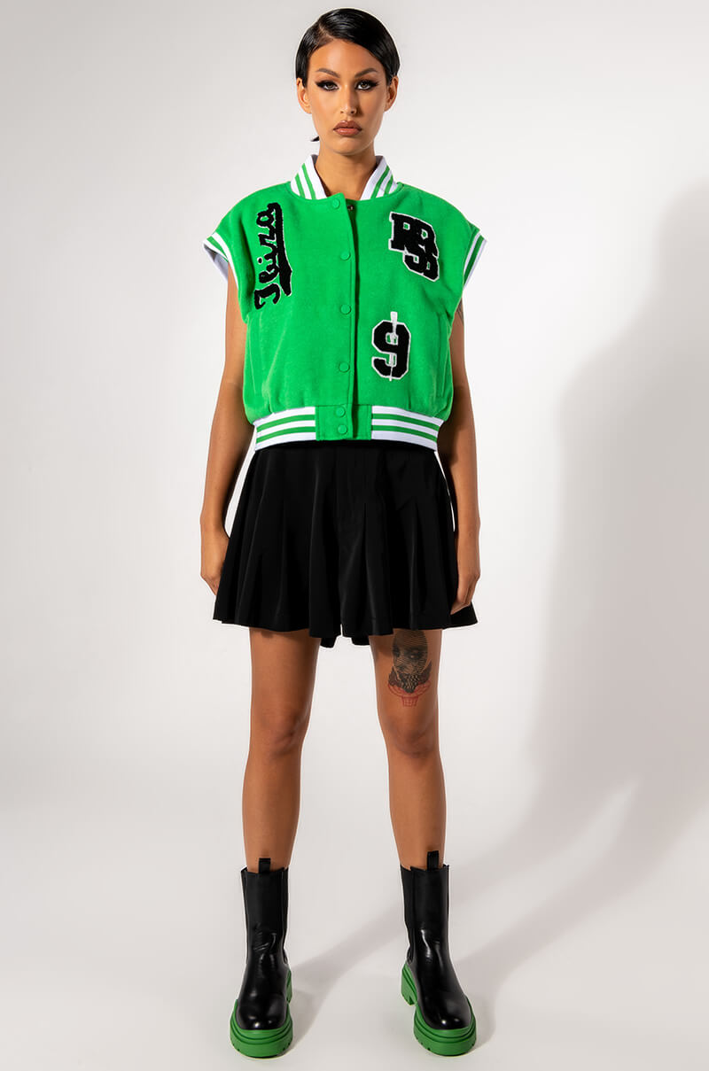 BOSTON GREEN VARSITY VEST