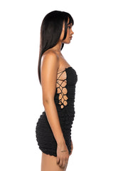 IN YOUR DREAMS SIDE TIE MINI DRESS