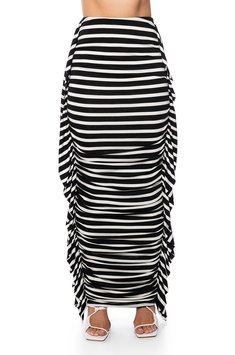 IRIS CINCHED MIDI SKIRT