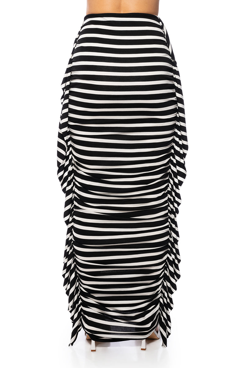 IRIS CINCHED MIDI SKIRT