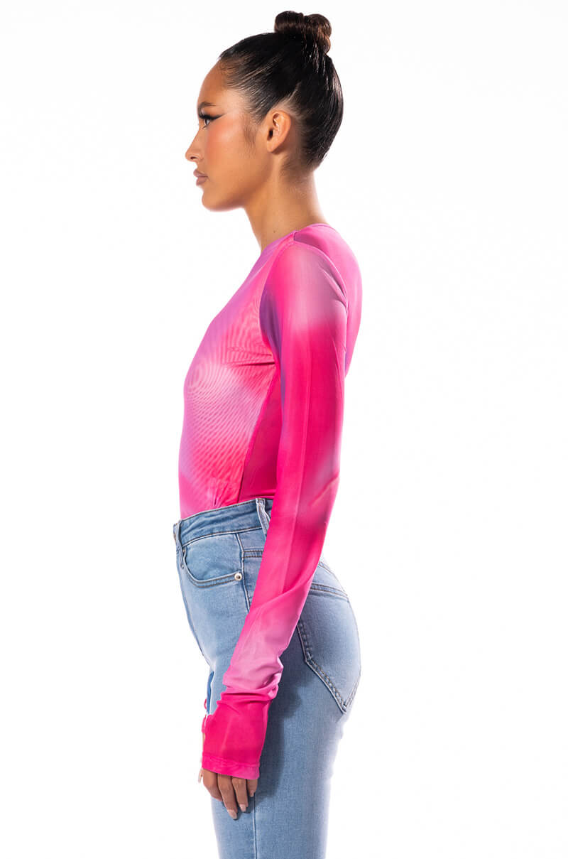IRIS LONG SLEEVE MESH BODYSUIT
