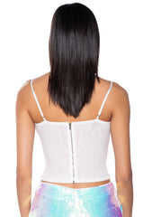 IRRESISTABLE GIRL SEQUIN TANK TOP
