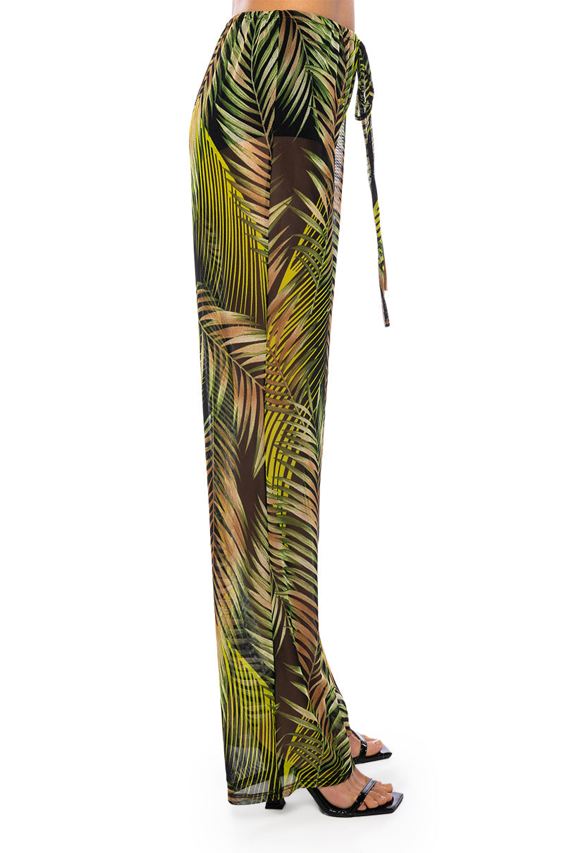 ISLAND ESCAPE MESH DRAWSTRING PANTS