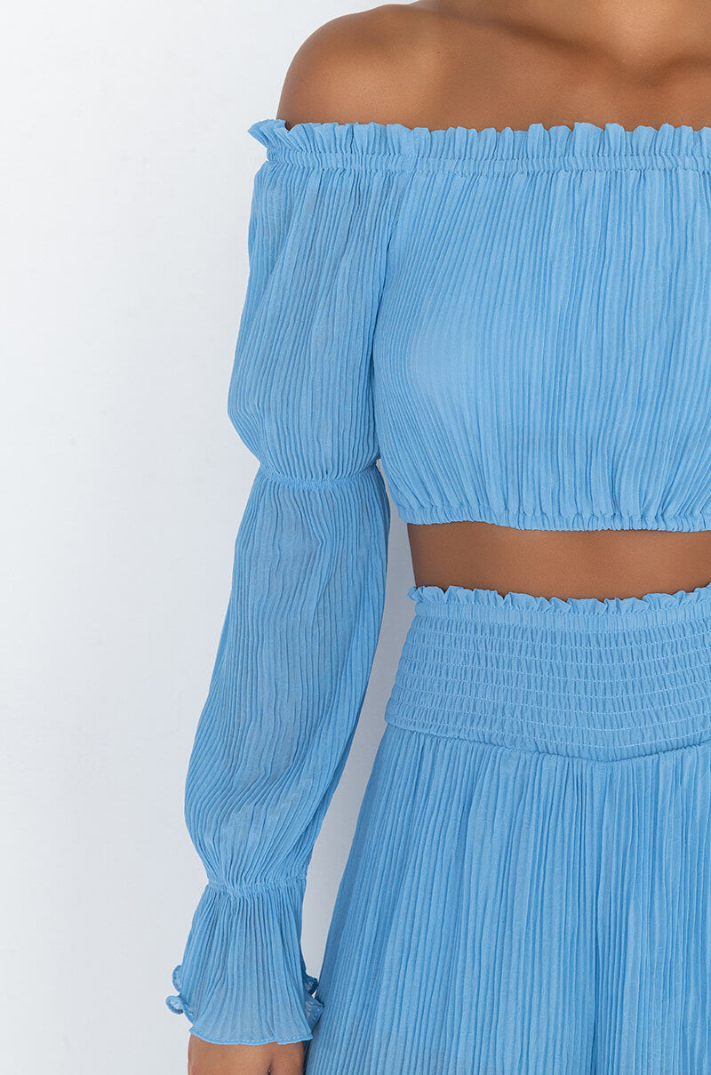 IT WAS FUN CROP BLOUSE