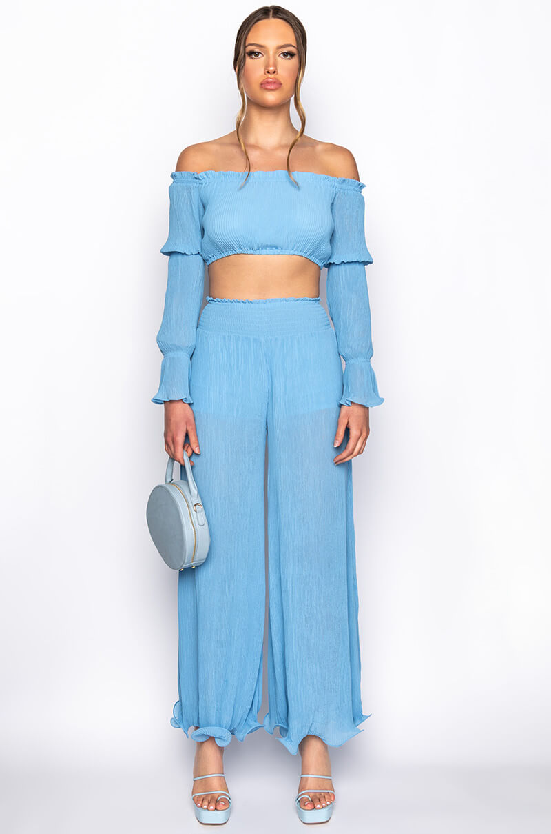 IT WAS FUN CROP BLOUSE