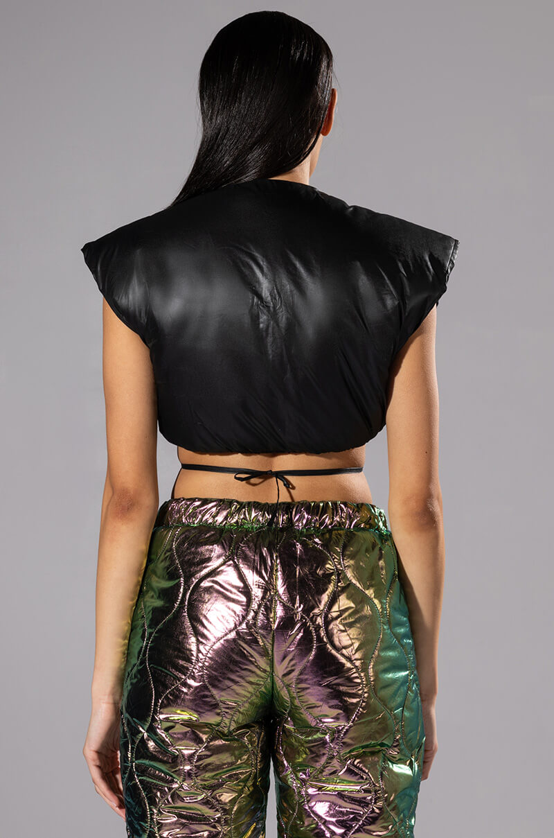 JOSS WRAP CROP TANK TOP