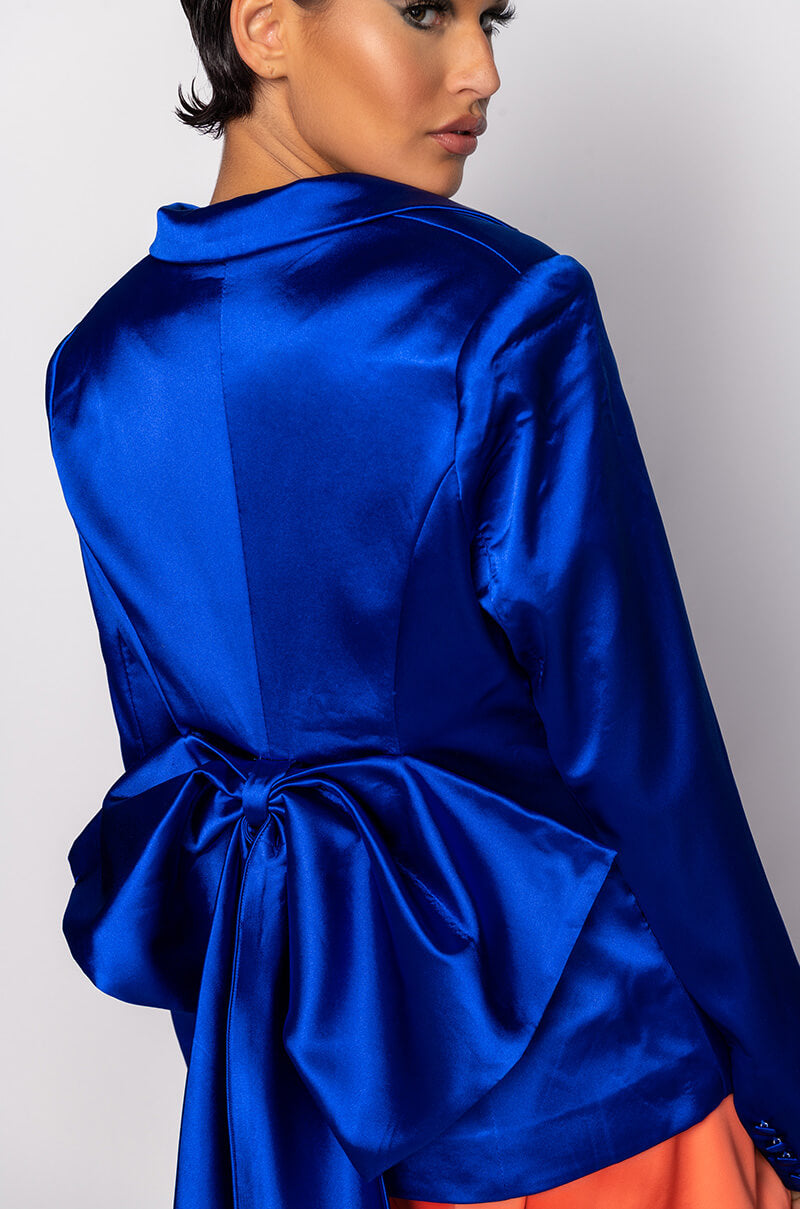 GOLDEN BIRTHDAY BLAZER WITH BOW