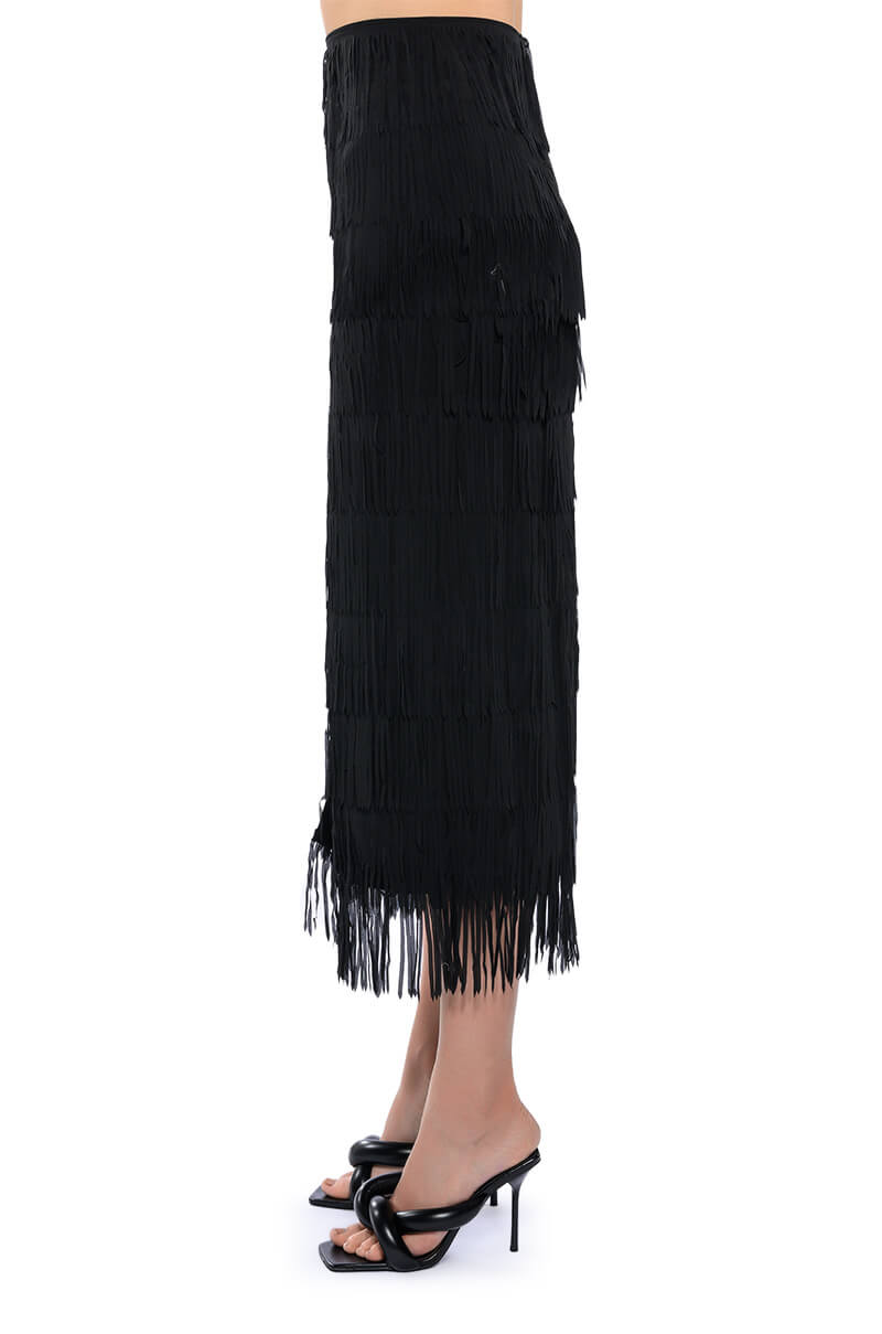 MONIQUE FRINGE MIDI SKIRT