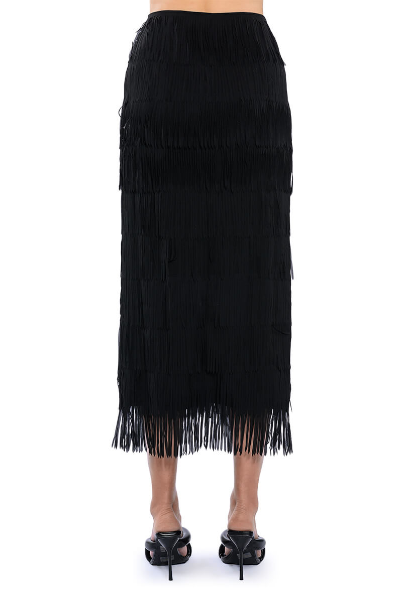 MONIQUE FRINGE MIDI SKIRT