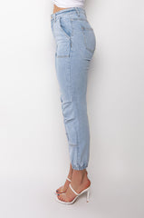 LEAH RELAXED FIT DENIM JOGGER