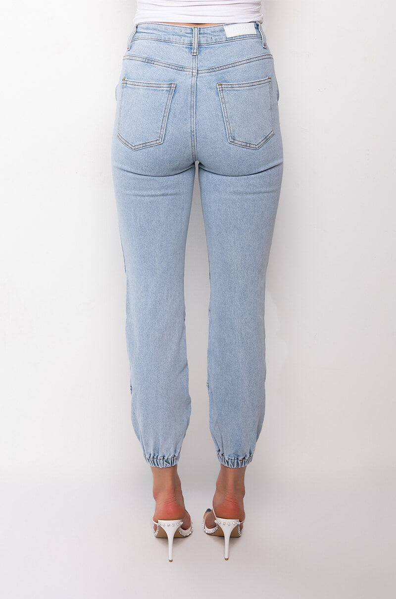 LEAH RELAXED FIT DENIM JOGGER