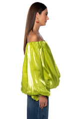 IVY OVERSIZED SLEEVE BLOUSE