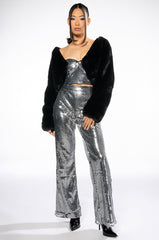 JACQUELINE CROPPED FAUX FUR