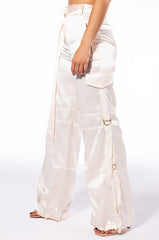 JADE WIDE LEG SATIN TROUSER
