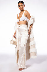 JADE WIDE LEG SATIN TROUSER