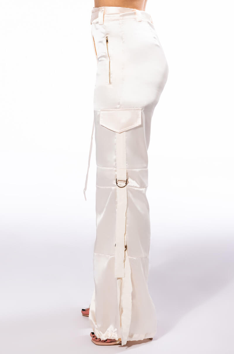 JADE WIDE LEG SATIN TROUSER