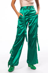 JADE WIDE LEG SATIN TROUSER