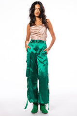 JADE WIDE LEG SATIN TROUSER