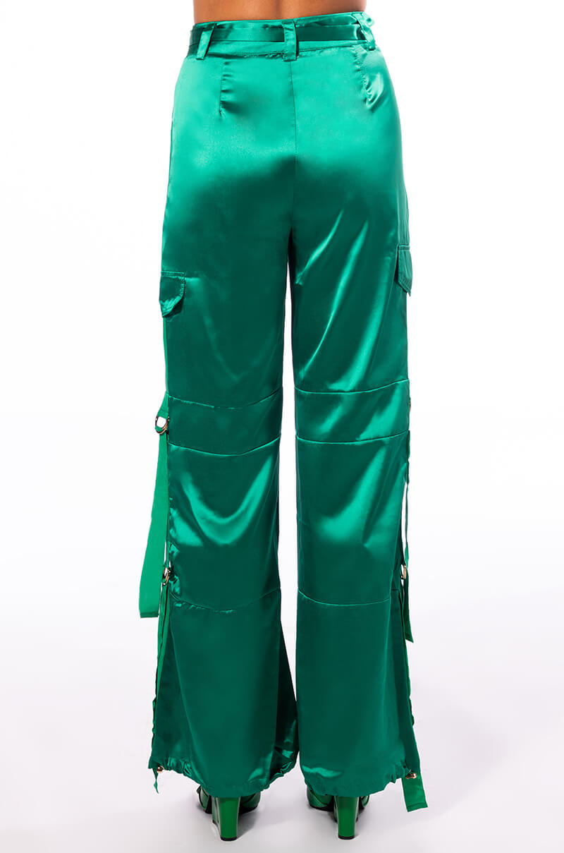 JADE WIDE LEG SATIN TROUSER