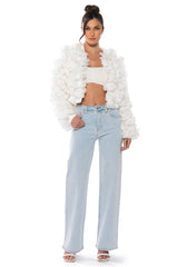 JILLIAN EMBELLISHED WIDE LEG JEANS
