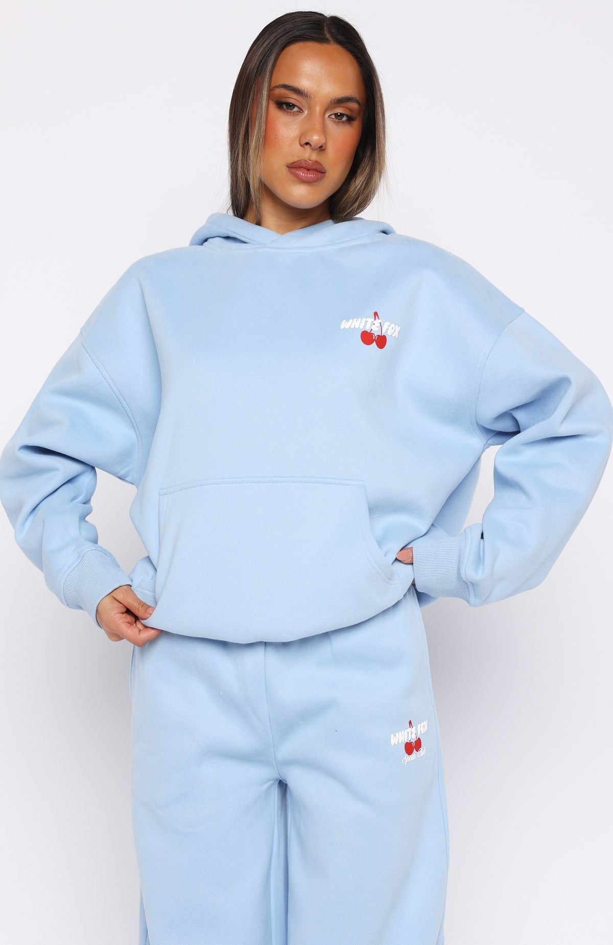 Club 14 Cassie Boxy Hoodie Blue