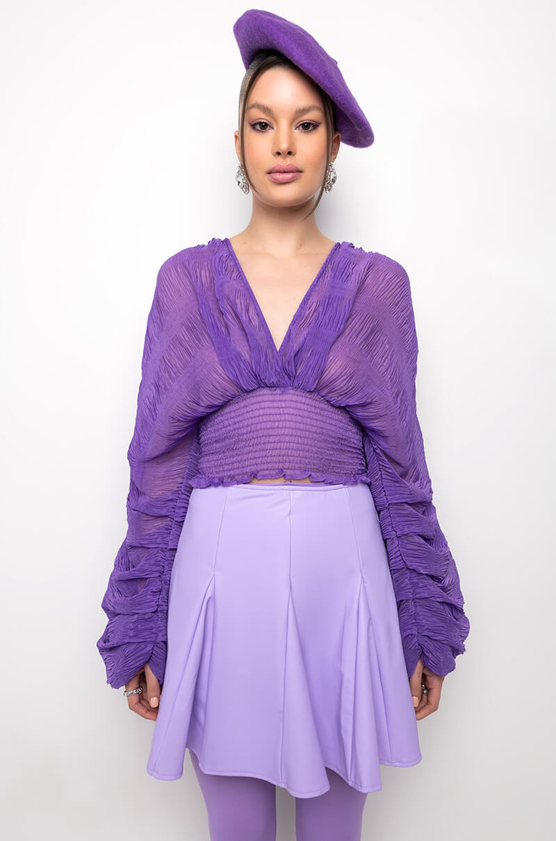 KAHANU FLOWY CHIFFON BLOUSE