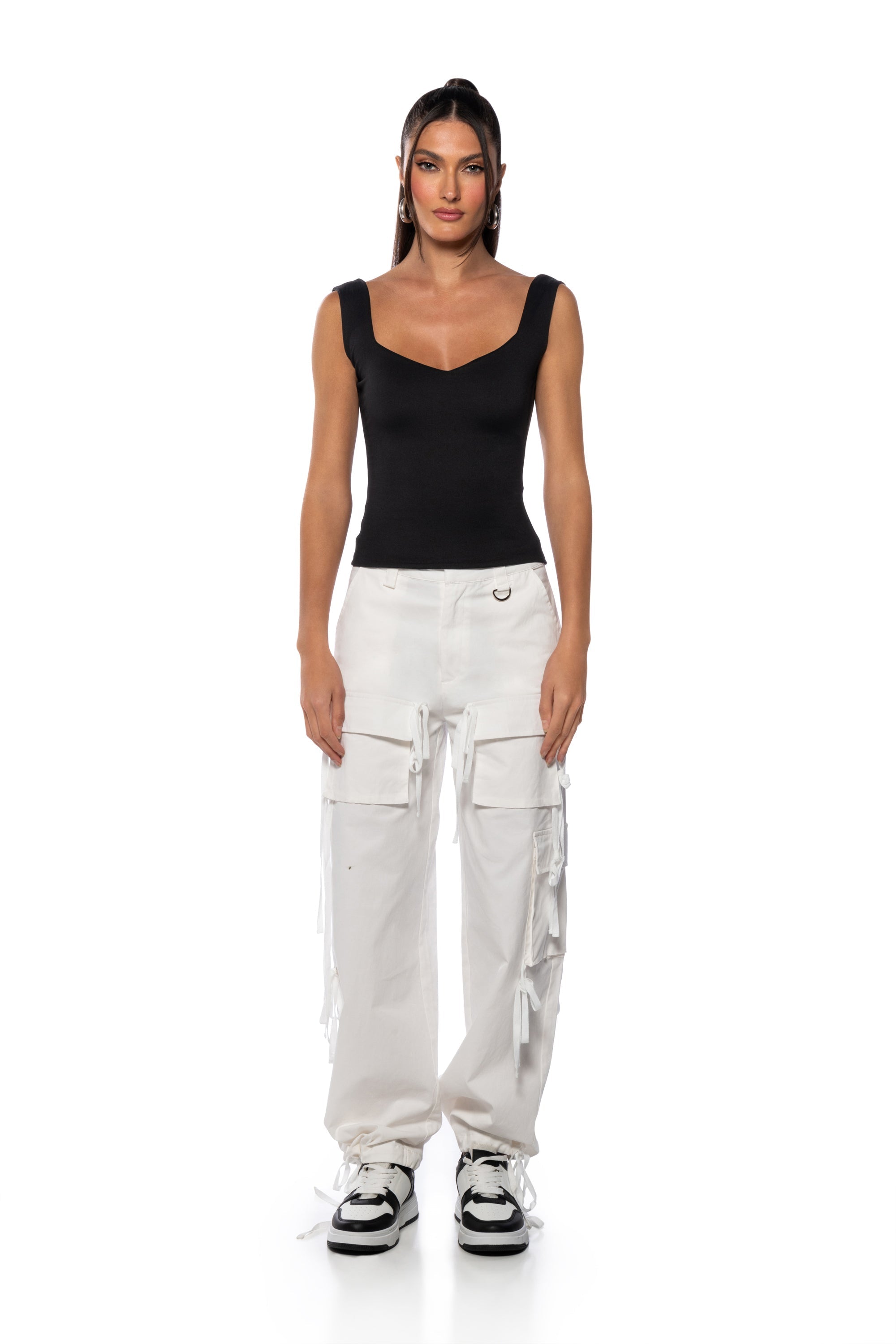 KAYA SWEETHEART CUT LOW BACK TANK TOP