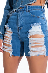 KRISTIN DISTRESSED SHORTS
