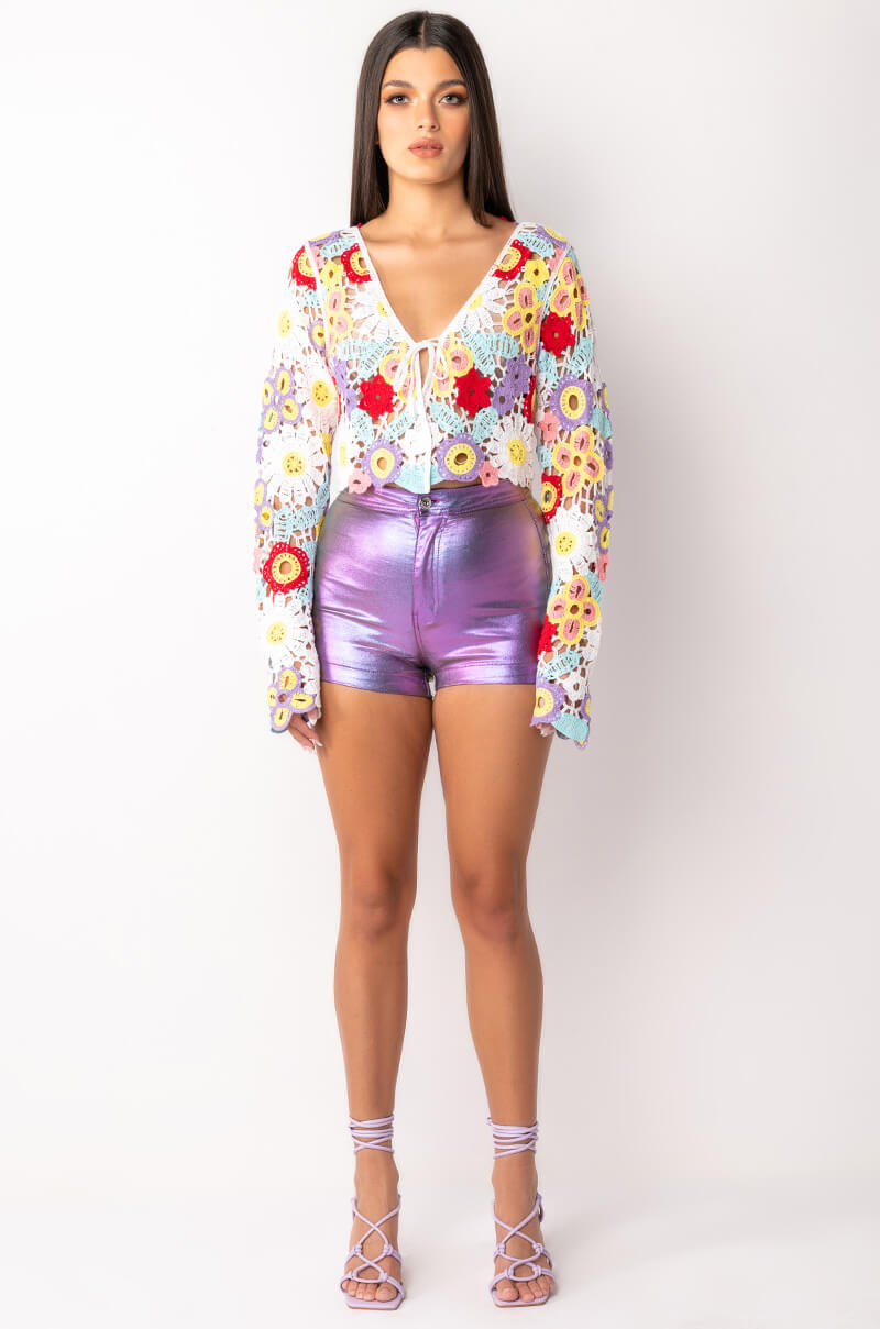 KEEP IT CROCHET TIE FRONT TOP