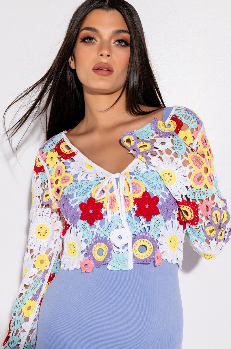 KEEP IT CROCHET TIE FRONT TOP