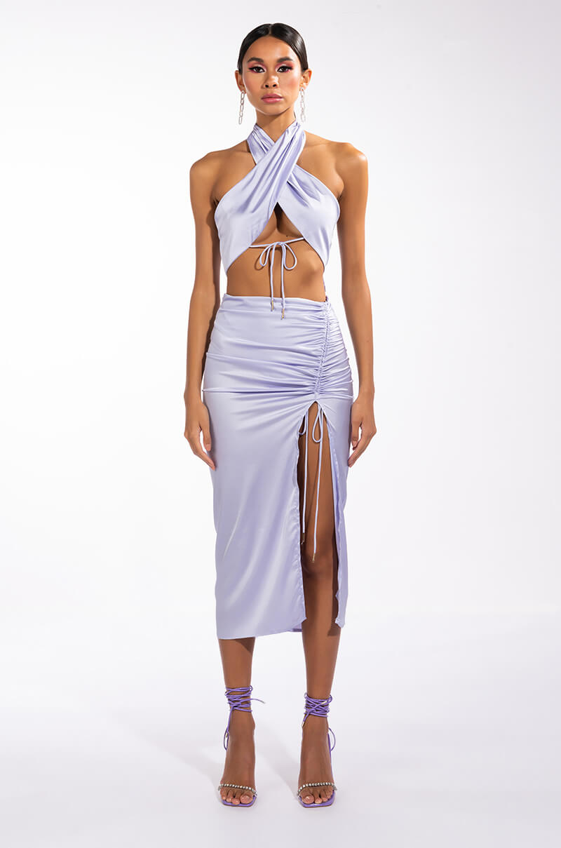 KEEPING IT CLASSY SATIN WRAP TOP