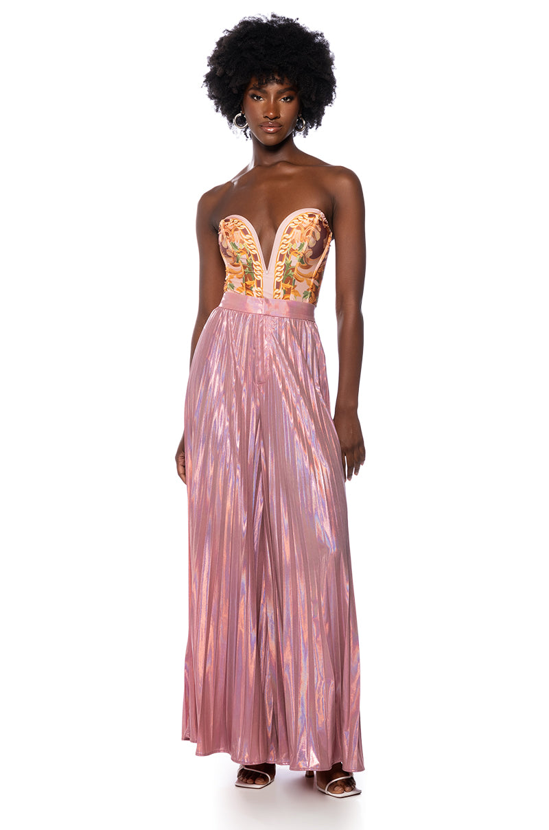 KEIRA METALLIC PALAZZO PANT