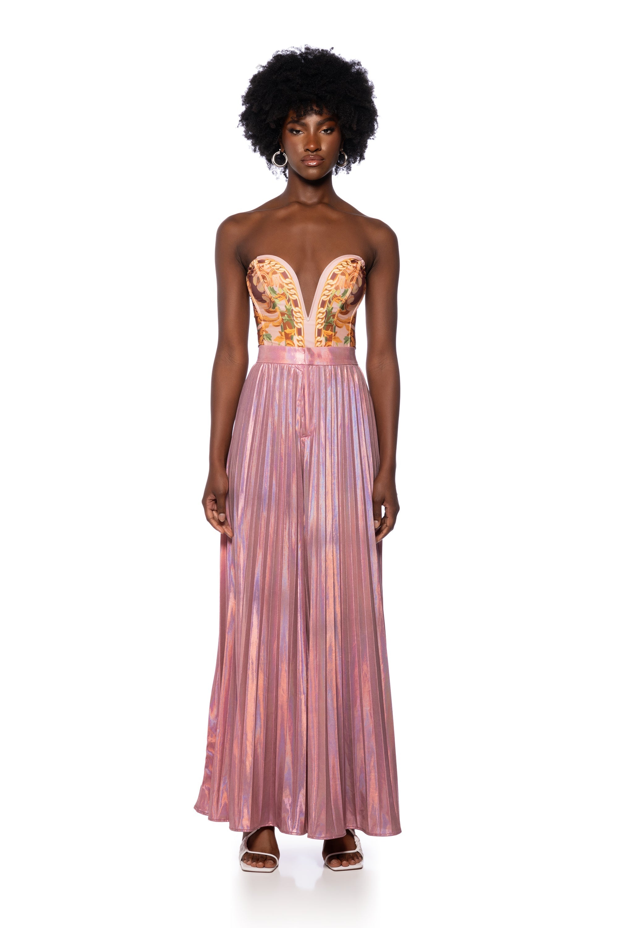 KEIRA METALLIC PALAZZO PANT