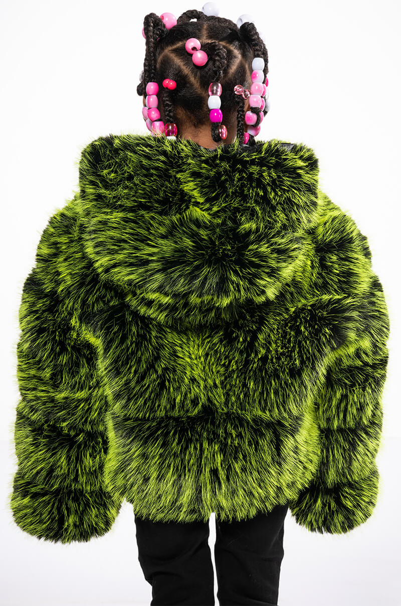 BIANCHI THREE-DEE FAUX FUR KIDS JACKET