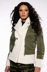 KIKI DO YOU LOVE ME MIX TEDDY AND BOMBER JACKET