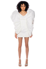 EVELYN PUFF FULL SLEEVE MINI DRESS