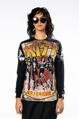 KISS SPLATTER LONG SLEEVE BAND TEE