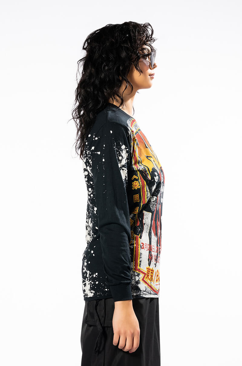 KISS SPLATTER LONG SLEEVE BAND TEE