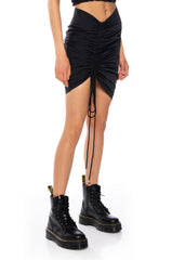 KYA CINCHED PARACHUTE MINI SKIRT