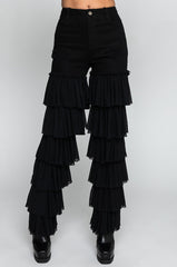 KYLIE HIGH RISE RUFFLES JEANS