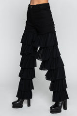 KYLIE HIGH RISE RUFFLES JEANS