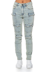 KYLIE STRETCHY SKINNY JEANS MID RISE